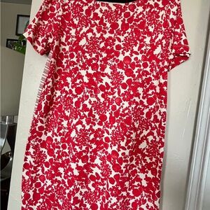 Tory Burch Red and White Floral Dress